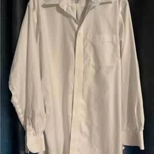 Joseph & Feiss Classic White Button Down Dress Shirt